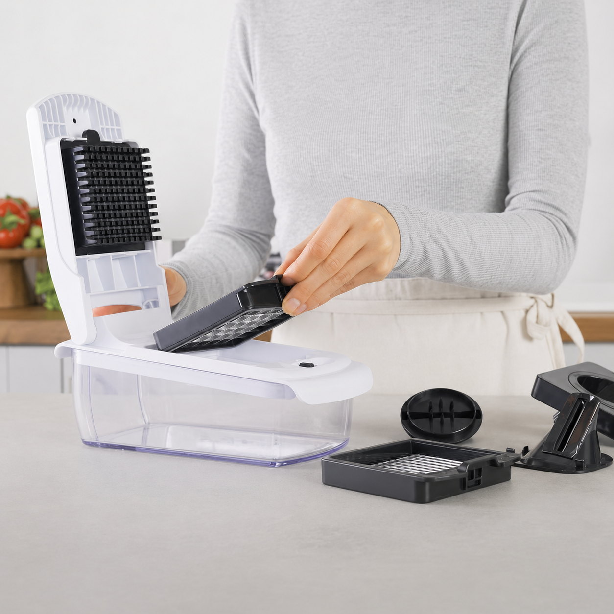 4 in 1 The Original Pro Chopper - Vegetable Chopper and Spiralizer