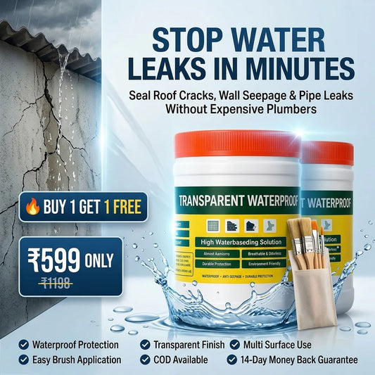 🔥 BUY 1 GET 1 FREE – India’s #1 Leak-Stopping Glue Now Comes With Free Brush! 🖌️ Hurry Before It’s Gone!